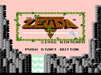 une photo d'Ã©cran de The Legend of Zelda sur Nintendo Nes